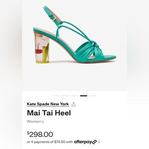 NWT Kate Spade Mai Tai Heels